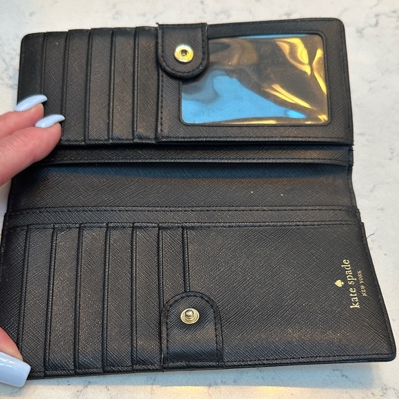 Kate Spade Black and Cream Wallet - Picture 4 of 4